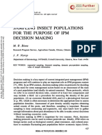 Sampling Insect Populations For The Purpose of Ipm Decision Making