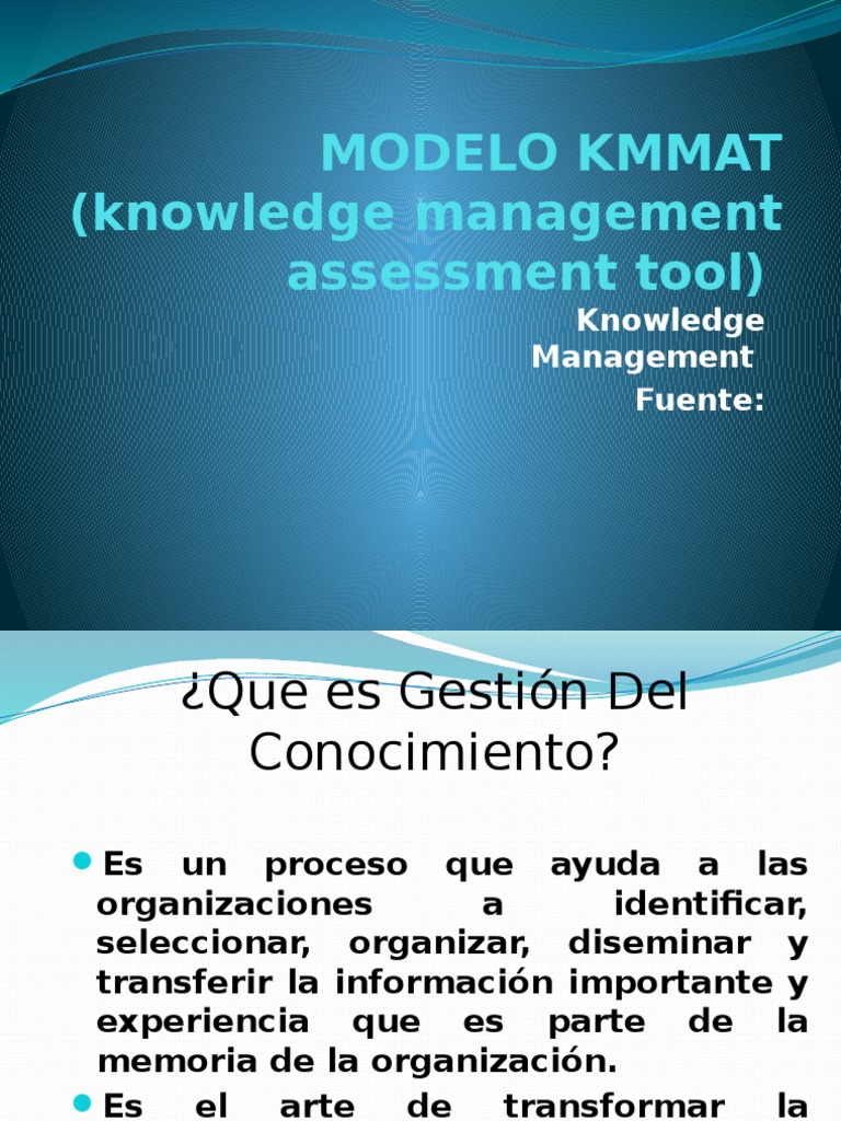 Kmat Pdf Conocimiento Administrativo Business