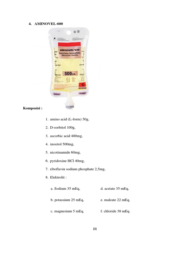 Aminovel-600 Composition and Uses | PDF