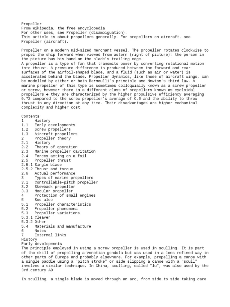 Propeller Pdf Propeller Steamship