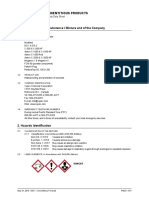 Msds Cementitious Products