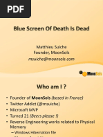 Blue Screen of Death Is Dead (Matthiew Suiche, 2010)