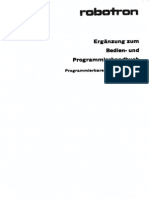 Ergänzung Zum Bedien - Und Programmierhandbuch Robotron K1003