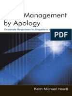 Crisis Management by Apology