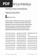 Arkiymmärrys ja omavaraisuus. Havaintoja yhdestä omavaraisuutta koskevasta keskustelusta.