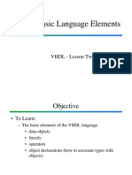 VHDL Basic Language