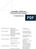 Environment Scanning and Gaining Competititive Advantage & Achieving Global Leadership C.S. Balasubramaniam