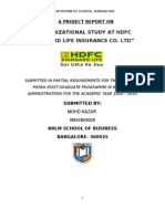 Organizational Study of HDFC Life Insurance