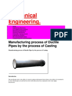 Mechanical Engineering Ductile Pipe Manufacturing Process