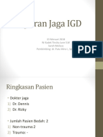 Laporan Jaga Igd: 15 Februari 2018 Ni Kadek Tinsha June S.W Sarah Melissa Pembimbing: Dr. Putu Mira I., Spot