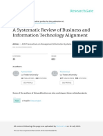 SLR Business and Information Technology Alignment