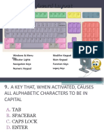 Windows & Menu Key Indicator Lights Navigation Keys Numeric Keypad Modifier Keypad Main Keypad Function Keys