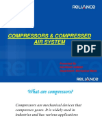 Compressors & Compressed Air System: Presented by Naushad Ahmad Department: Mechanical Maint