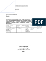 Carta de Presentación Socio