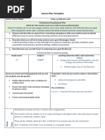 Lesson Plan Template: Different Ways To Assess Student Learning and How To Do Learning Centers