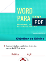 Word Para Tcc - APLICAÇÃO DA ABNT NO WORD