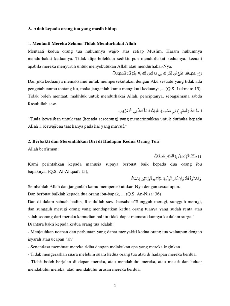 Dalil Naqli Adab Kepada Guru Ruang Ilmu