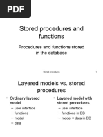 Procedures and Functions Stored in The Database