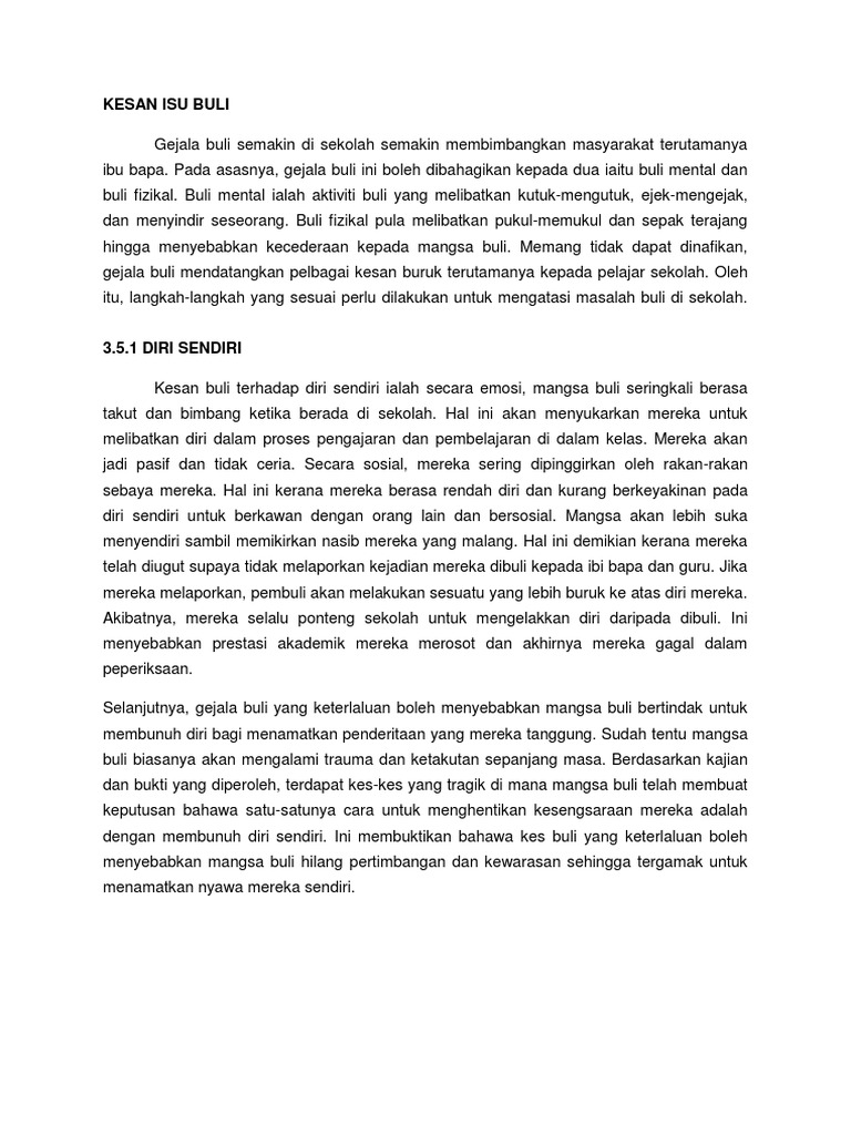 Kesan Isu Buli Pdf