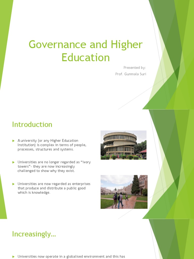 Corporate Governance in Higher Education | PDF | Corporate Governance ...