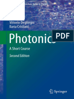 Photonics, A Short Course - Degiorgio