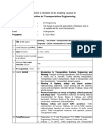 Introduction to Transportation Engineering Proposal