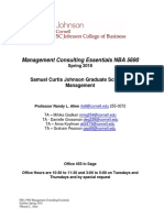 Management Consulting Essentials Syllabus Spring 2018 Final