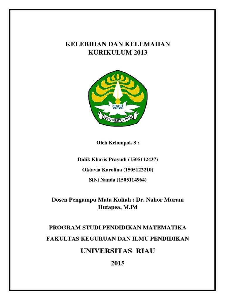 Kelebihan Dan Kekurangan Kurikulum 2013 Kelebihan Dan Kekurangan Kurikulum 2013