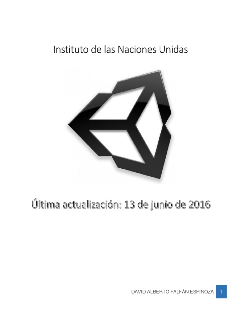 Manual Unity | PDF | Unidad (motor de juego) | Ventana (informática)