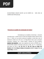Acao Anulatoria Cheque Conta Corrente Indenizacao Dano Moral Modelo 51 BC151