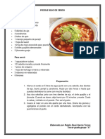 Pozole Rojo de Cerdo