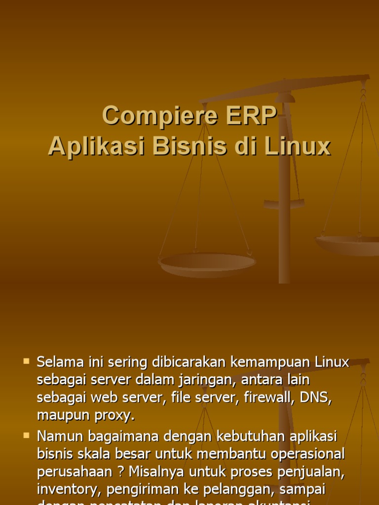 Compiere ERP: Solusi Bisnis di Linux | PDF | Manajemen Teknologi ...