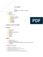 Ejemplos de Patrimonio Intangible