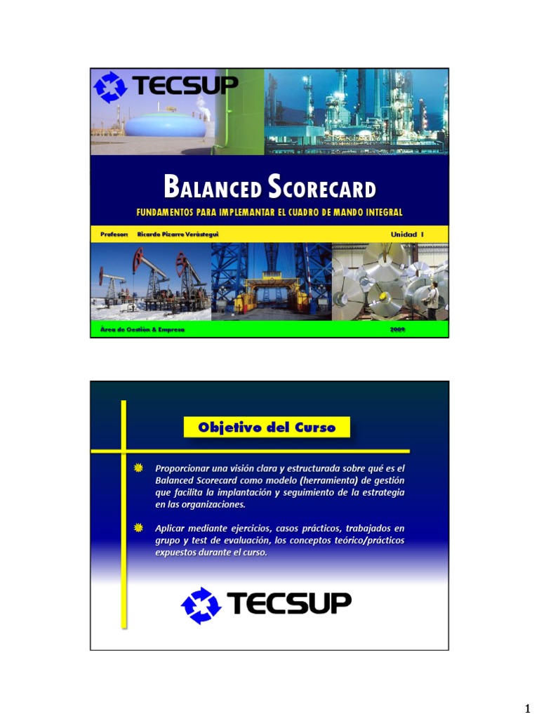 Fundamentos del Balanced Scorecard | PDF | Planificación estratégica ...