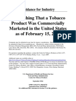 Establishing a Tobacco Was Commercially Marketed in the US Guidance-508ed.pdf