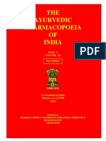 Ayurvedic Pharmacopoeia of India Part 1 Volume IX