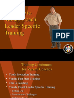 Varsity Coach Leader Specific Training