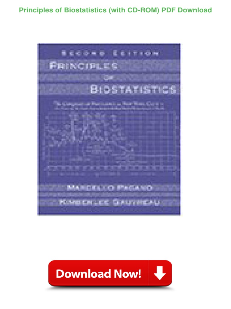 Principles of Biostatistics With CD ROM PDF Download PDF | PDF ...