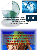 Normativa Internacional ISO-13485 CertificacionesCEyFDA