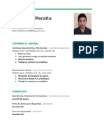 Jonathan Peralta - Curriculum Vitae PDF