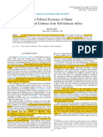 The Political Economy of Slums: Theory and Evidence From Sub-Saharan Africa