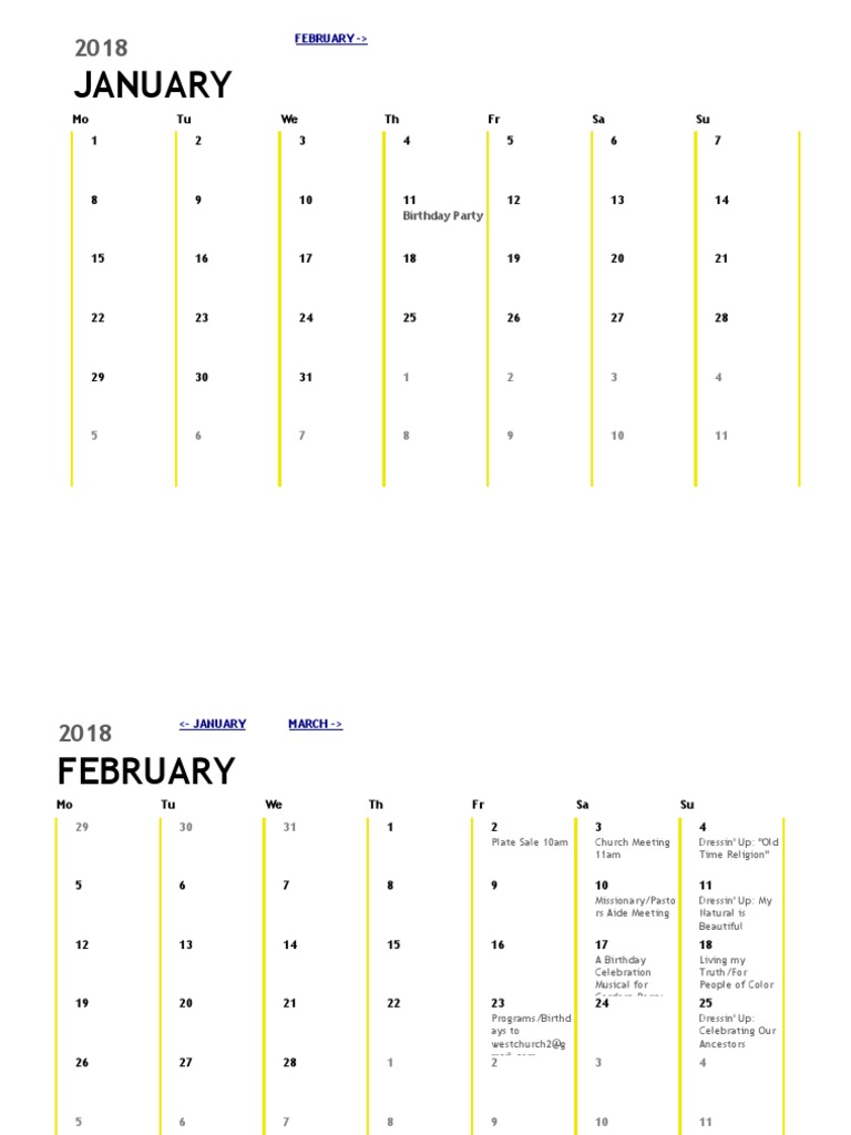 Calendar | PDF | Leisure