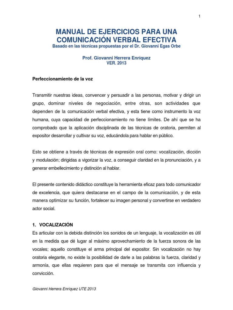 Ejercicios para Mejorar la Dicción y Oratoria | PDF | Comunicación | Ritmo