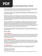 Primary-Secondary Pumping Rules of Thumb PDF