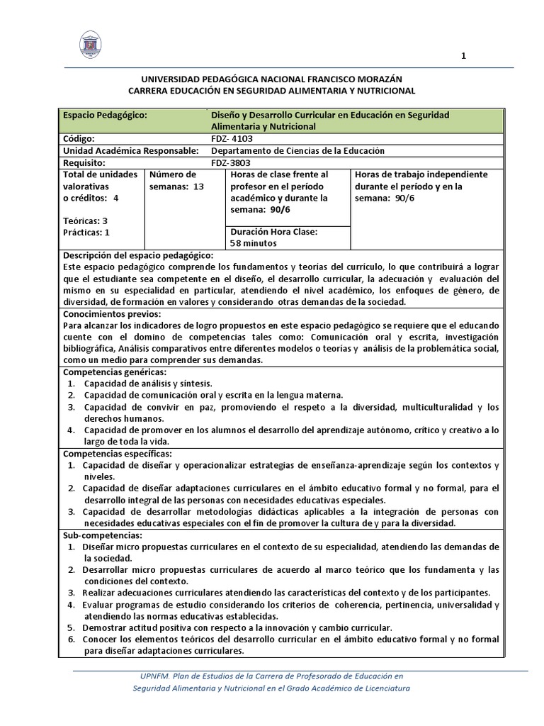 Evaluación y Diseño Curricular en Educación | PDF | Plan de estudios ...