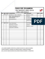 Mesas de Examen Marzo 2018