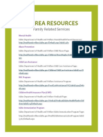 area resources-family related services