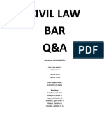 Bar Exam Questions 2010 Civil Law