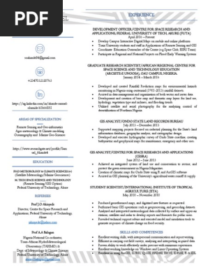 Akande Samuel Olumde Resume - 2018