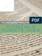 PUENTE OJEA, Gonzalo (2008), La Existencia Histórica de Jesús, en Las Fuentes Cristianas y Su Contexto Judío